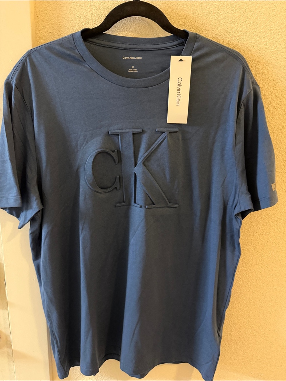 NWT Calvin Klein Jeans Men’s CK Logo T-Shirt Size M Blue